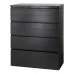 Comoda 4 Cajones Amplio Mueble Melamina Blanco Dormitorio