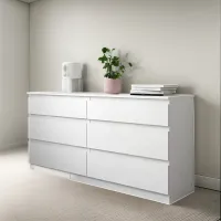 Comoda De Melamina De 18 Mlm Espesor Color Blanco Premium