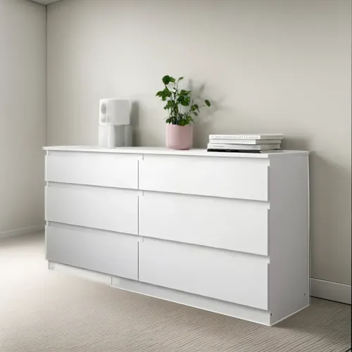 Comoda De Melamina De 18 Mlm Espesor Color Blanco Premium